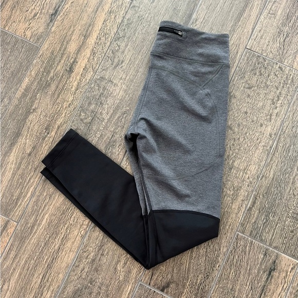 Nike Dri-FIT Classic leggings black and grey mid rise size medium - Picture 1 of 5